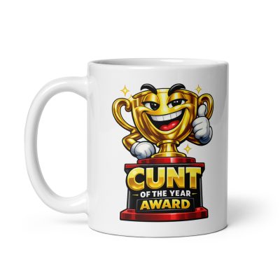 Cunt Of The Year Award Mug Funny Rude Gift Award