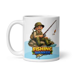 Fishing Wanker Mug Fun Rude Gift Mug For Fishing Mates