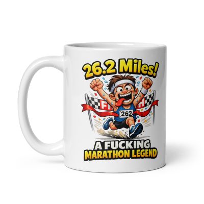 Funny Marathon Runner Gift Mug For Him A Fucking Legend