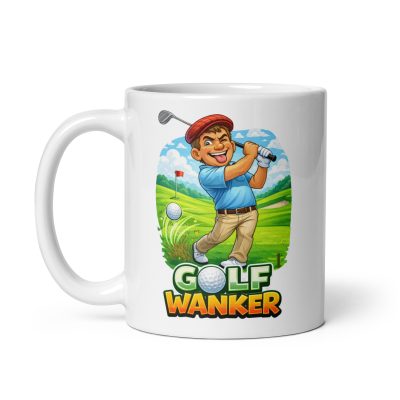 Golf Wanker Mug Funny Rude Cheeky Golf Mug Gift