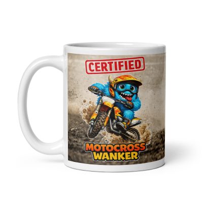 Motocross Wanker Mug Funny Rude Gift For Motocross Fans