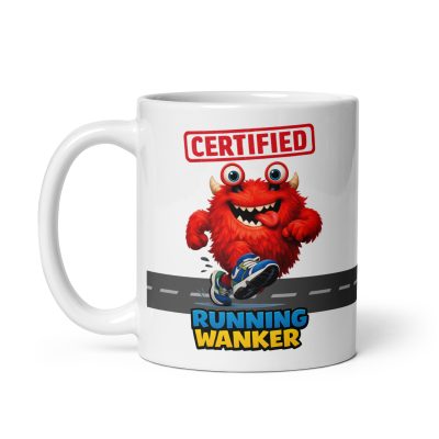 Running Wanker Mug Funny Rude Gift For Runners