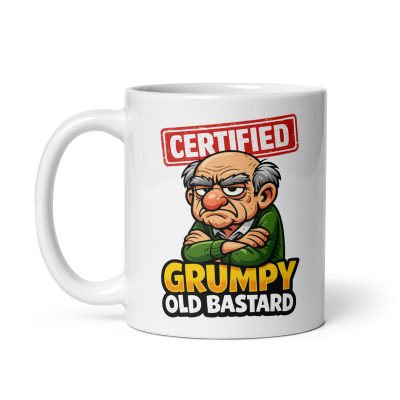 Grumpy Old Bastard Mug Funny Rude Gift For Him