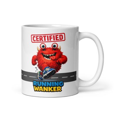 Running Wanker Mug Funny Rude Gift For Runners
