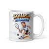Squash Wanker Mug Funny Rude Gift Mug For Squash Players