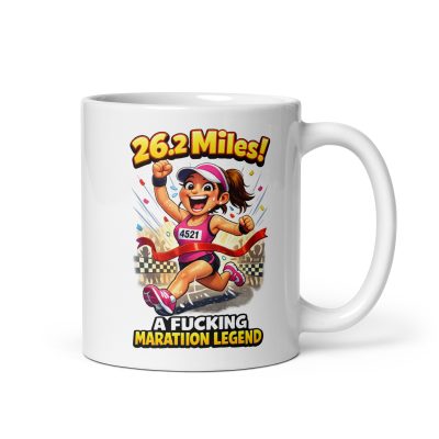 Funny Marathon Runner Gift Mug For Her A Fucking Legend