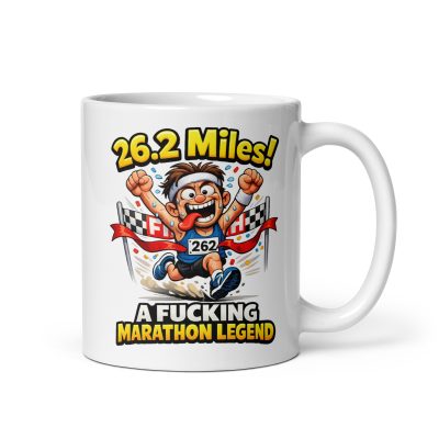 Funny Marathon Runner Gift Mug For Him A Fucking Legend