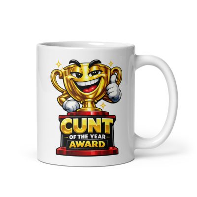 Cunt Of The Year Award Mug Funny Rude Gift Award