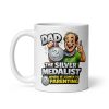 Dad The Parenting Silver Medallist Funny Dad Mugs