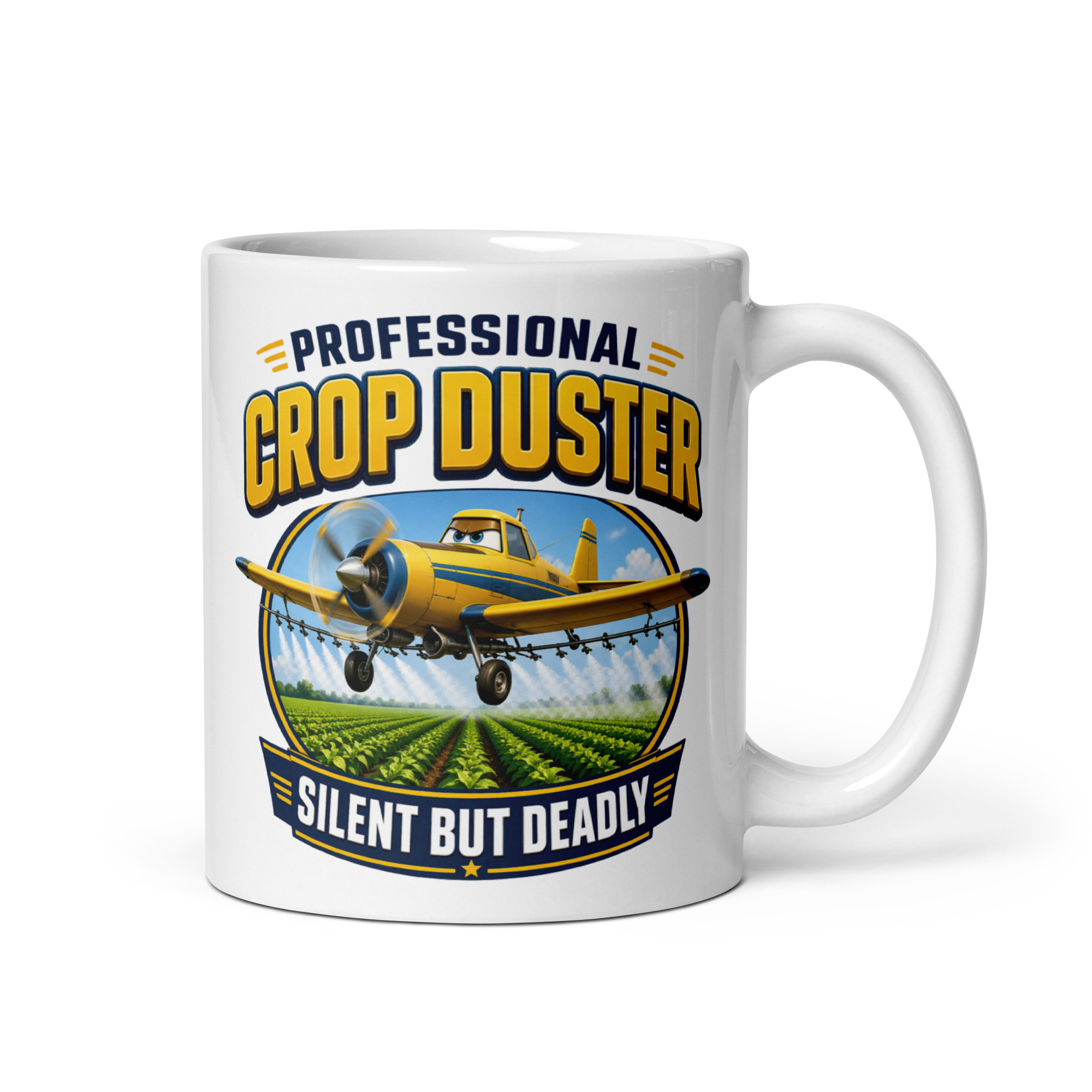 Fart Joke Mugs Professional Crop Duster Silent Deadly Farts