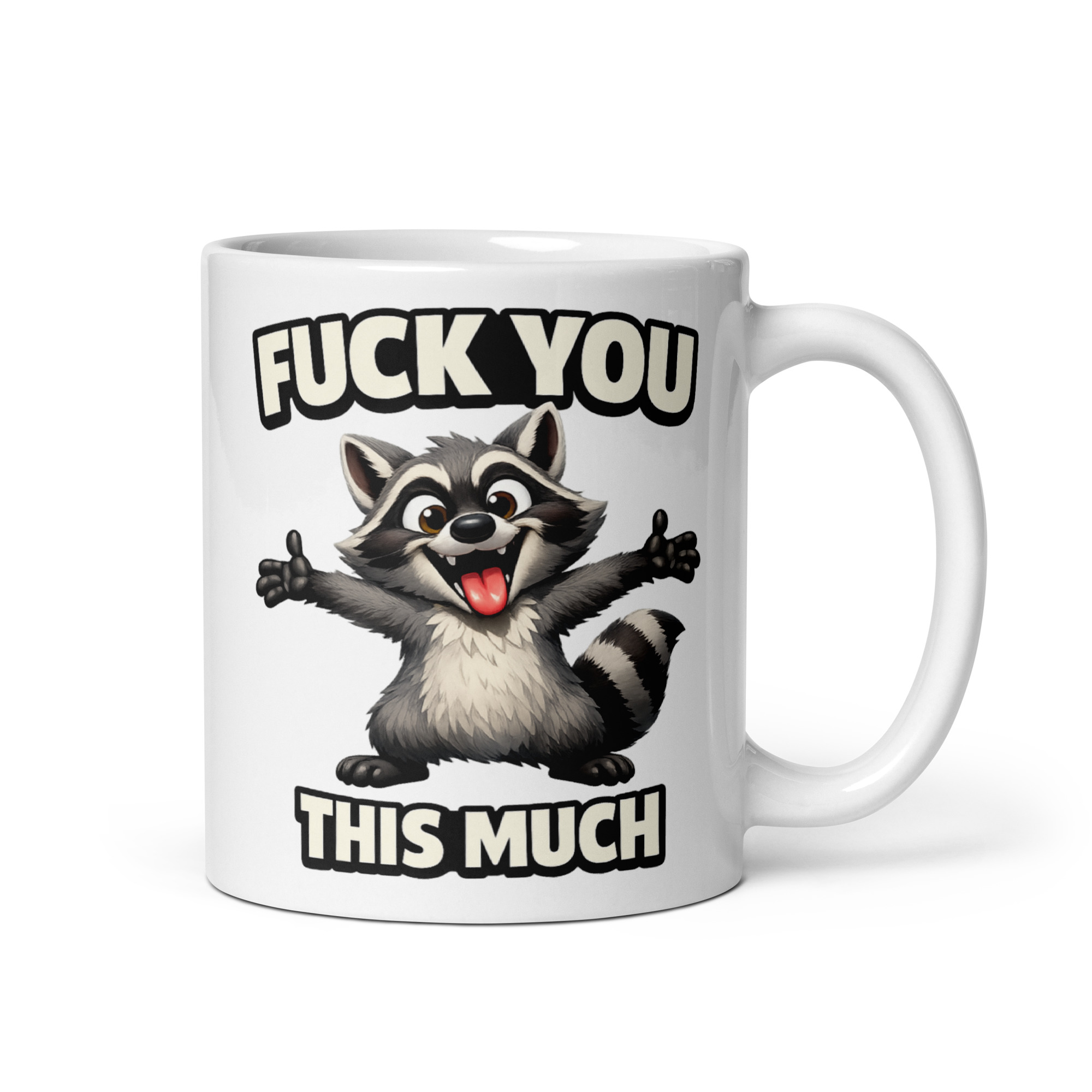 Fuck You This Much Mug Funny Novelty Rude Mugs