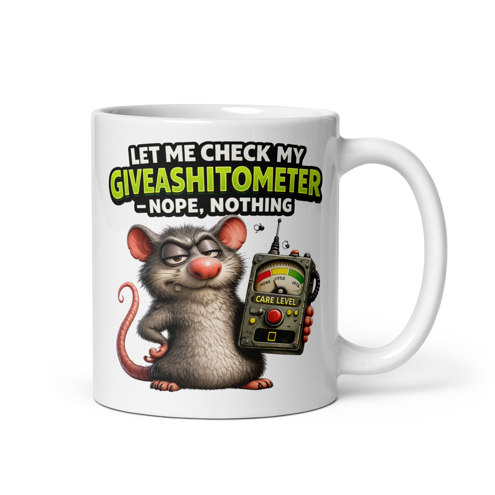 Funny Giveashitometer Mugs Novelty Rude Mugs