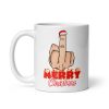 Merry Christmas Middle Finger Mug Secret Santa Gift