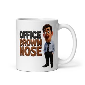 Office Brown Nose Mug Funny Rude Secret Santa For Him