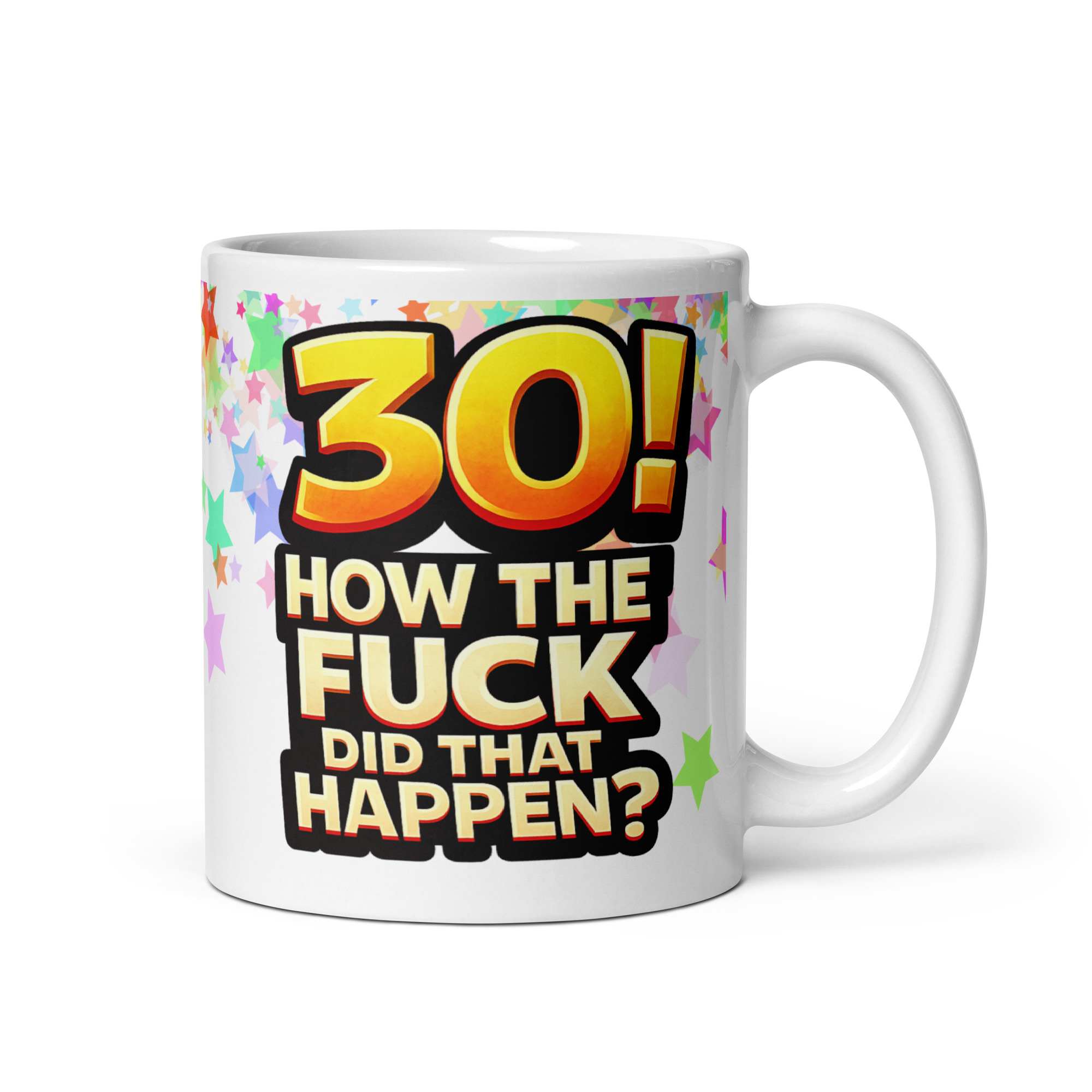 Rude 30th Birthday Mug How The Fuck Did That Happen