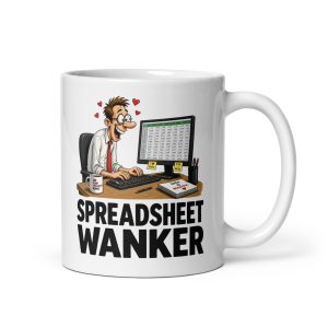 Spreadsheet Wanker Mugs Secret Santa Gift For Office Nerd