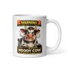 Warning Moody Cow Mug Funny Novelty Mugs For Her