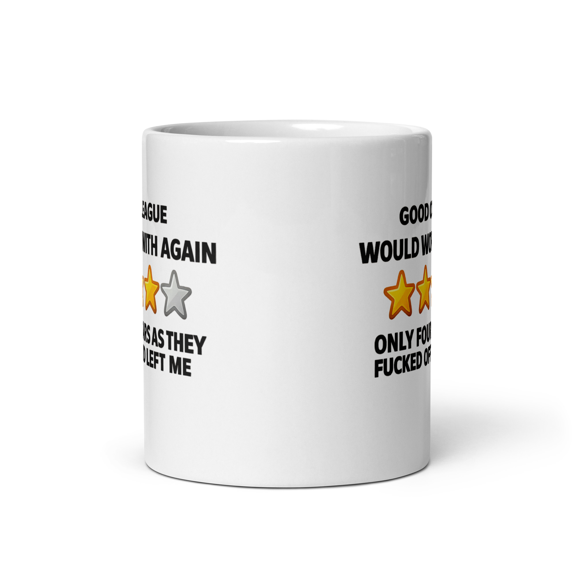 Funny Leaving Job Review Mug For Ex-Colleagues
