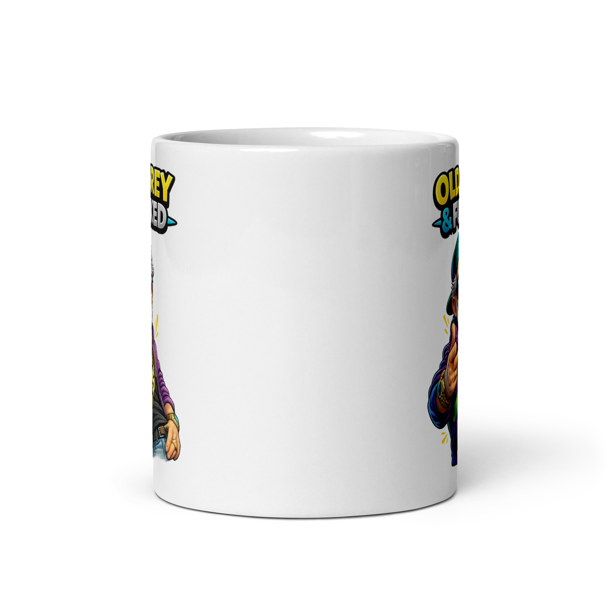 Old Grey & Fucked Mug Gift For Old Men