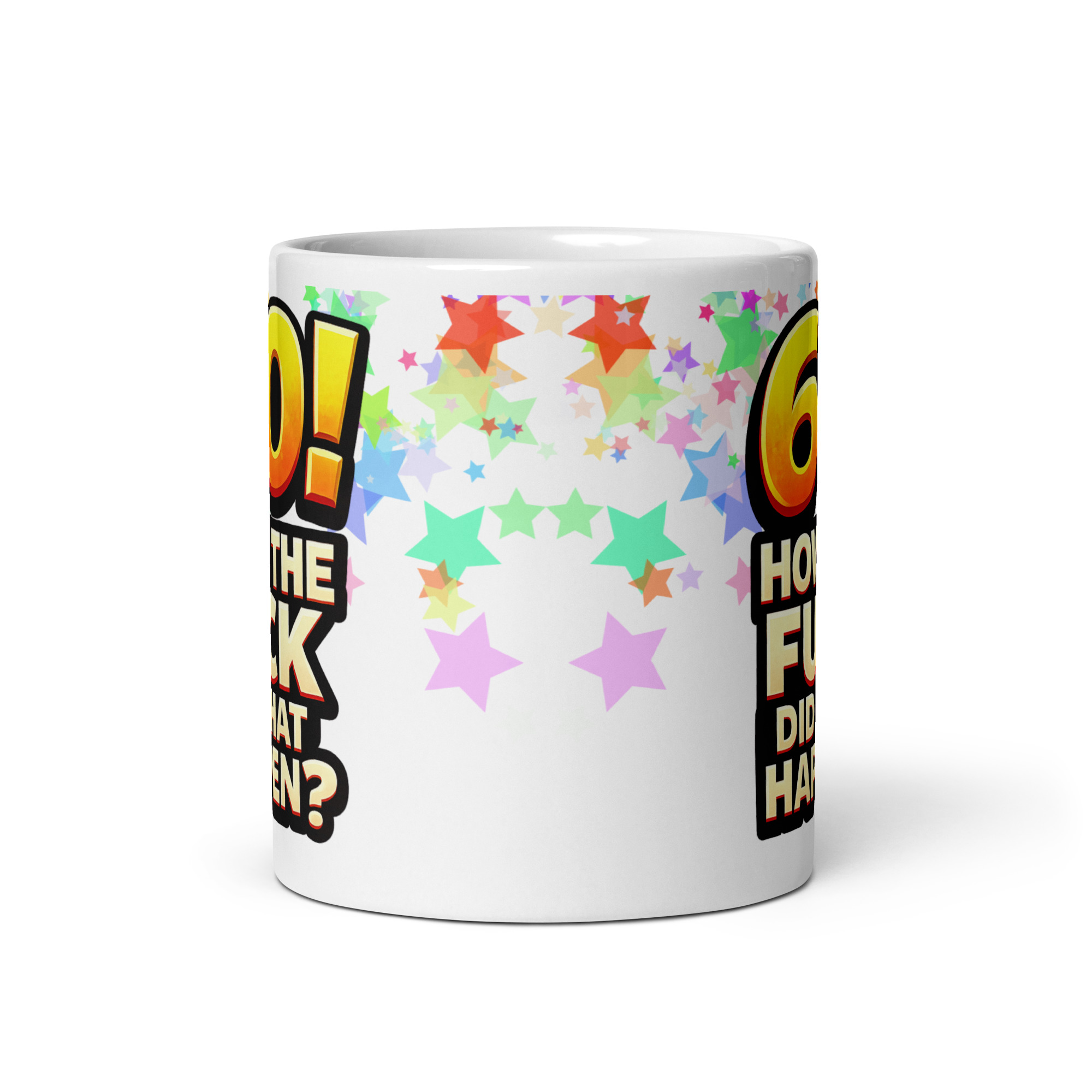 Rude 60th Birthday Mug How The Fuck Did That Happen