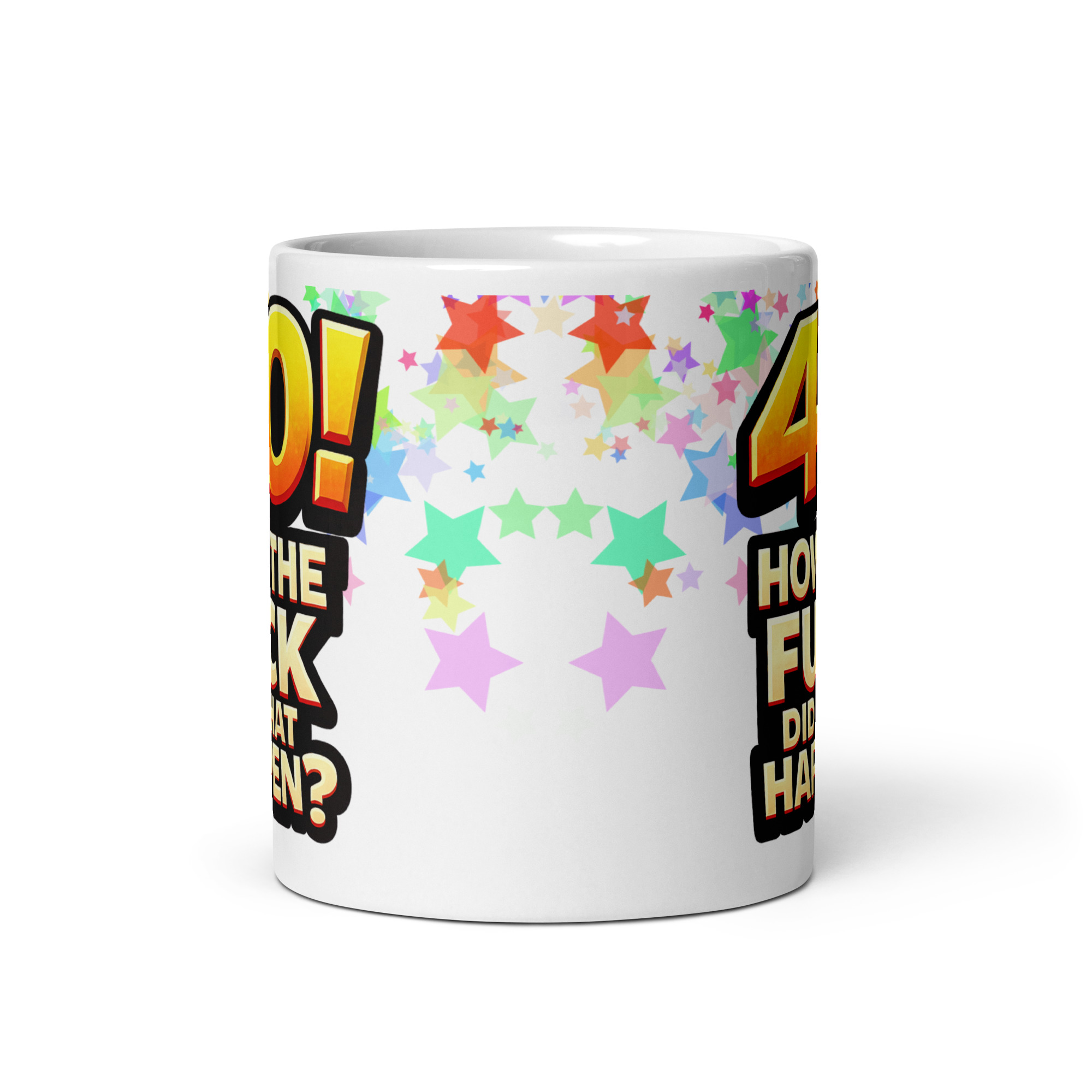 Rude 40th Birthday Mug How The Fuck Did That Happen