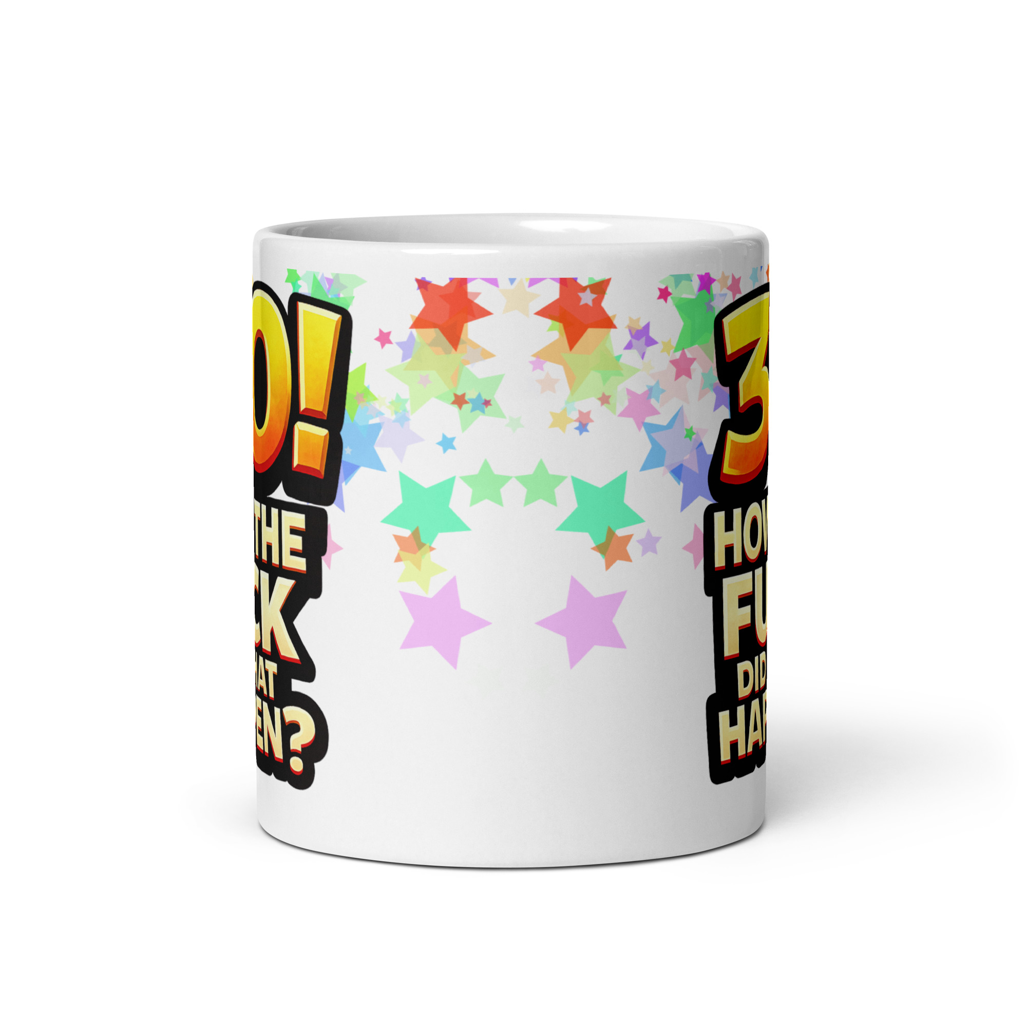 Rude 30th Birthday Mug How The Fuck Did That Happen