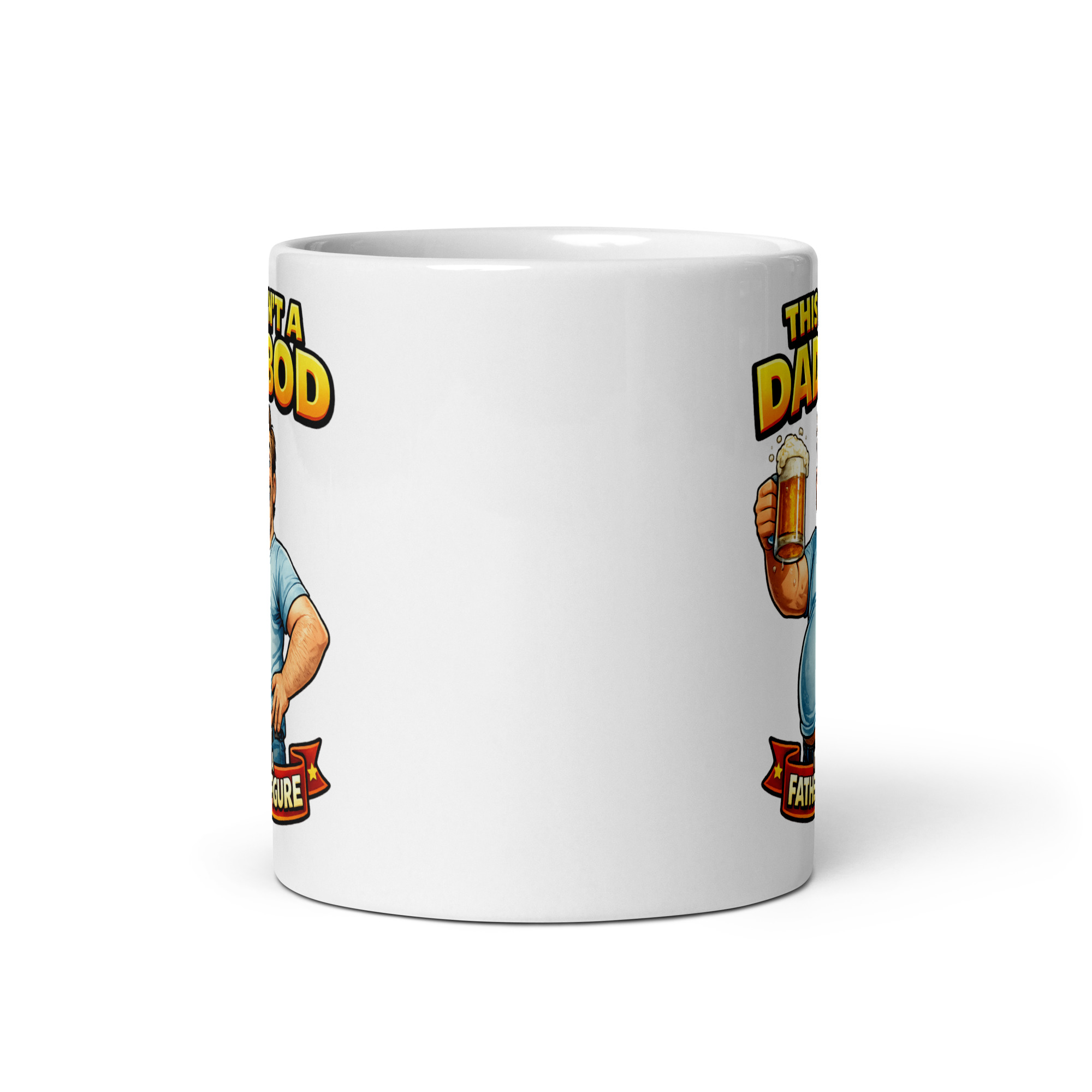 Funny Dad Bod Mugs For Dads With Dad Bods