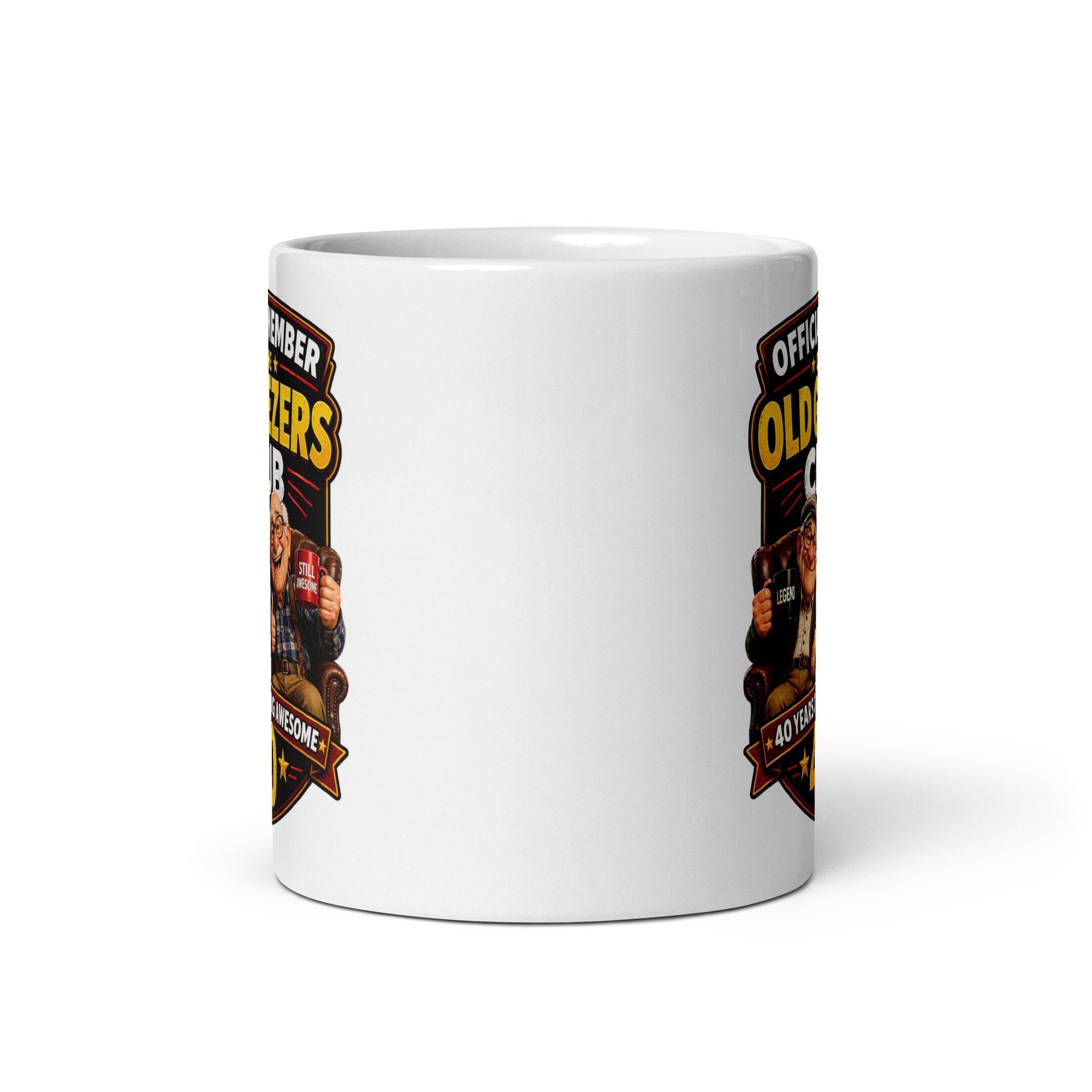 Funny 40th Birthday Mug Old Geezers Club Gift Mugs
