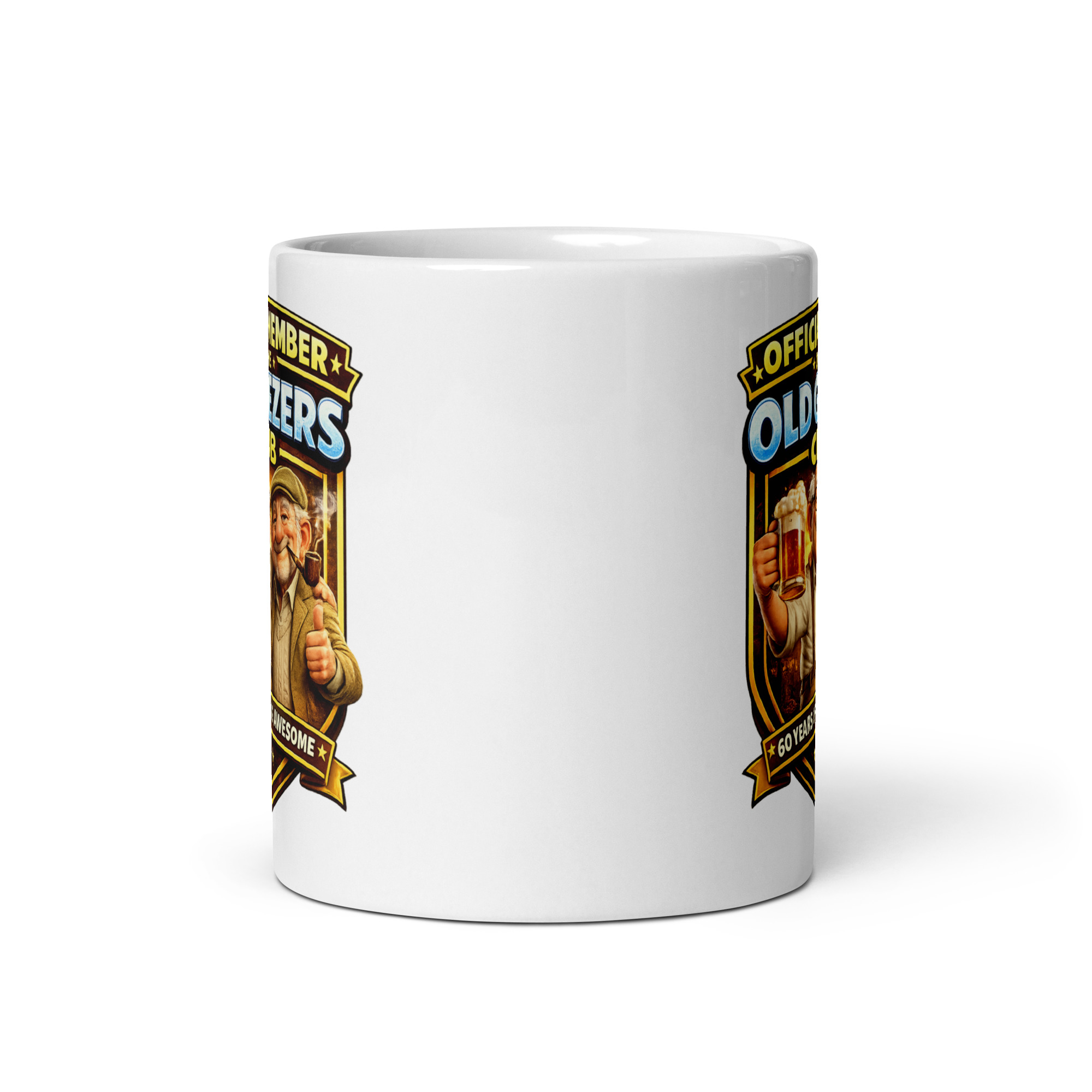 Funny 60th Birthday Mug For Him Old Geezers Club Gift Mugs