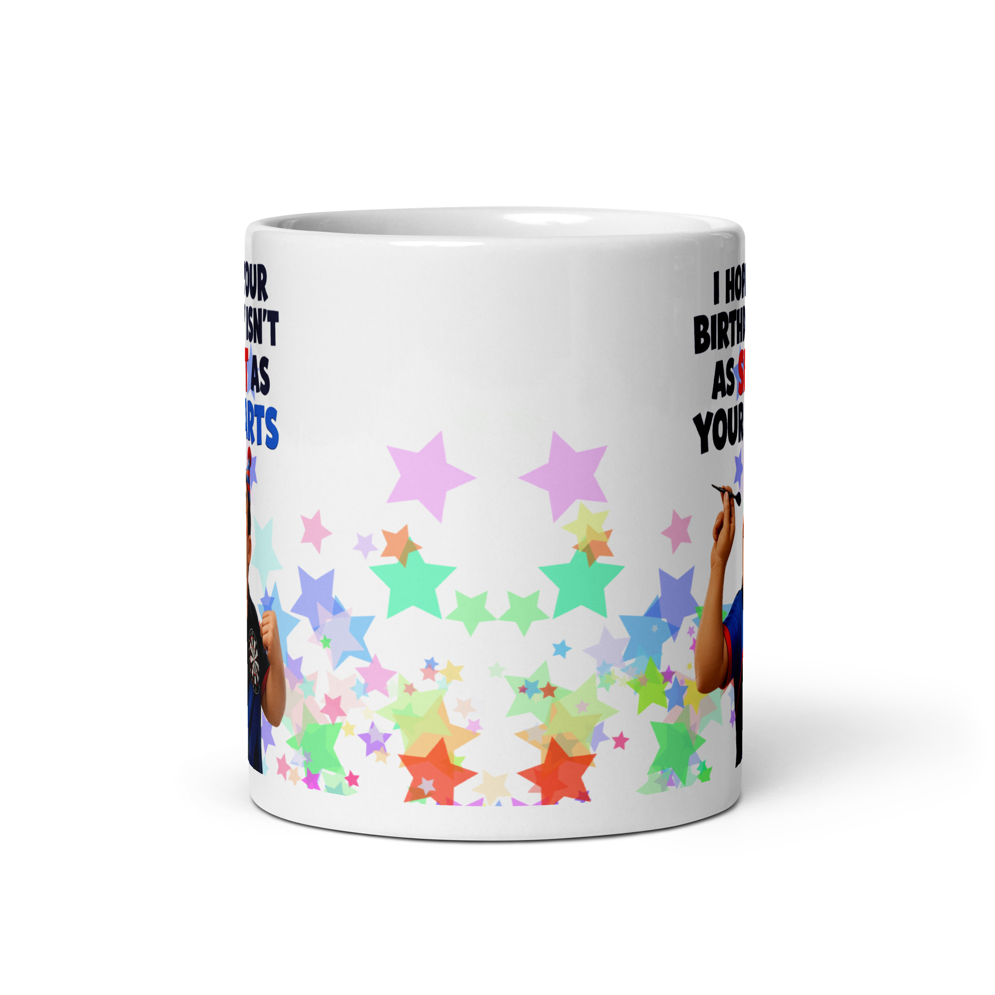 Funny Darts Birthday Mug – Shit At Darts Mugs
