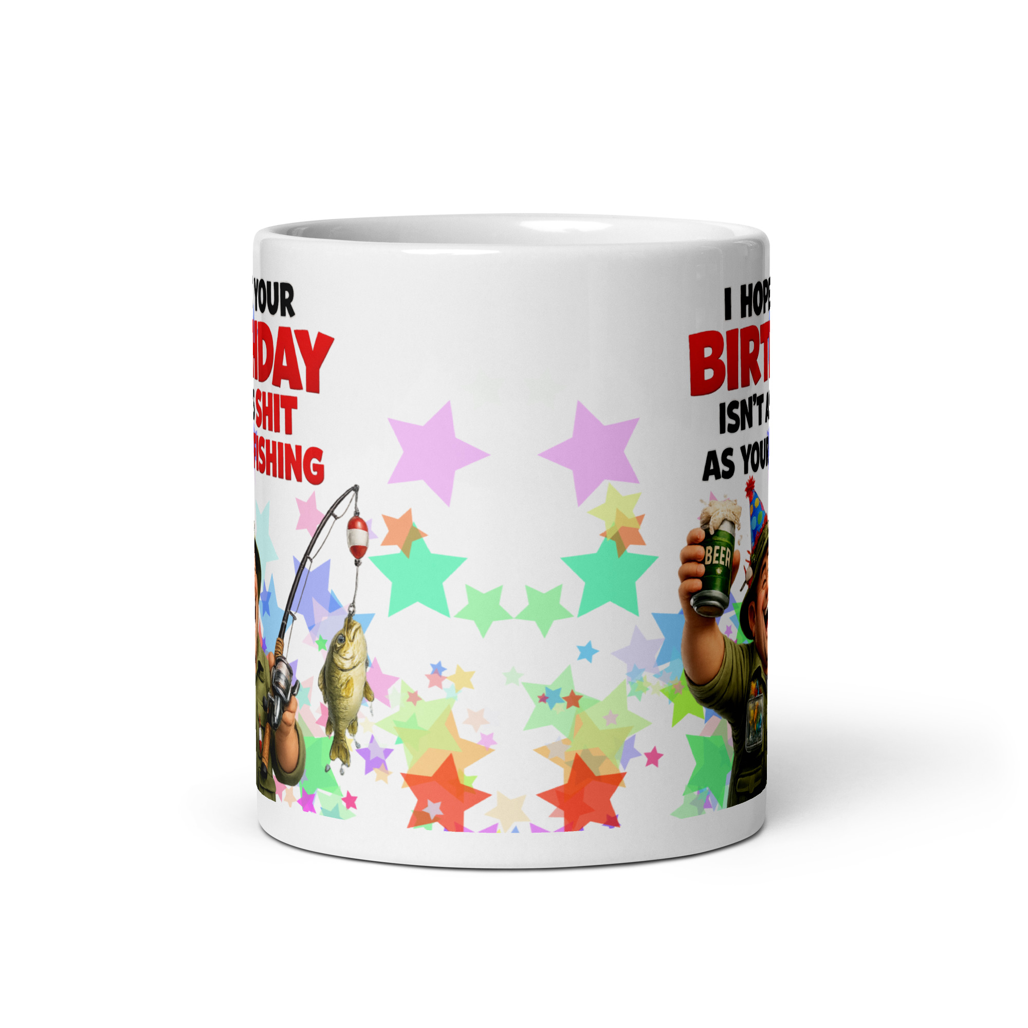 Funny Fishing Birthday Mug – Shit At Fishing Mugs