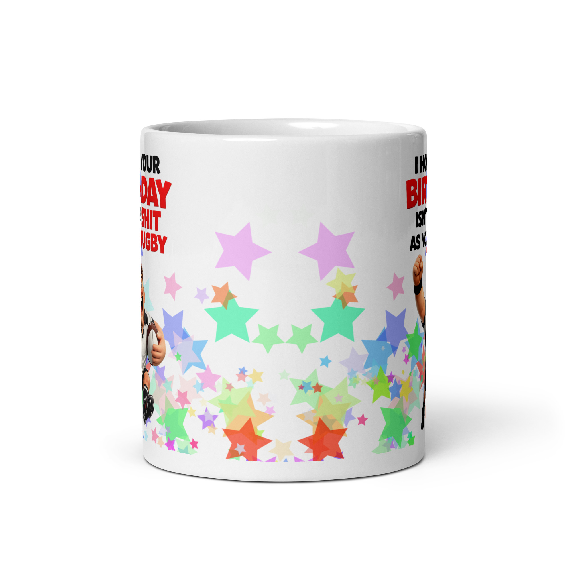Funny Rugby Birthday Mug – Shit At Rugby Mugs