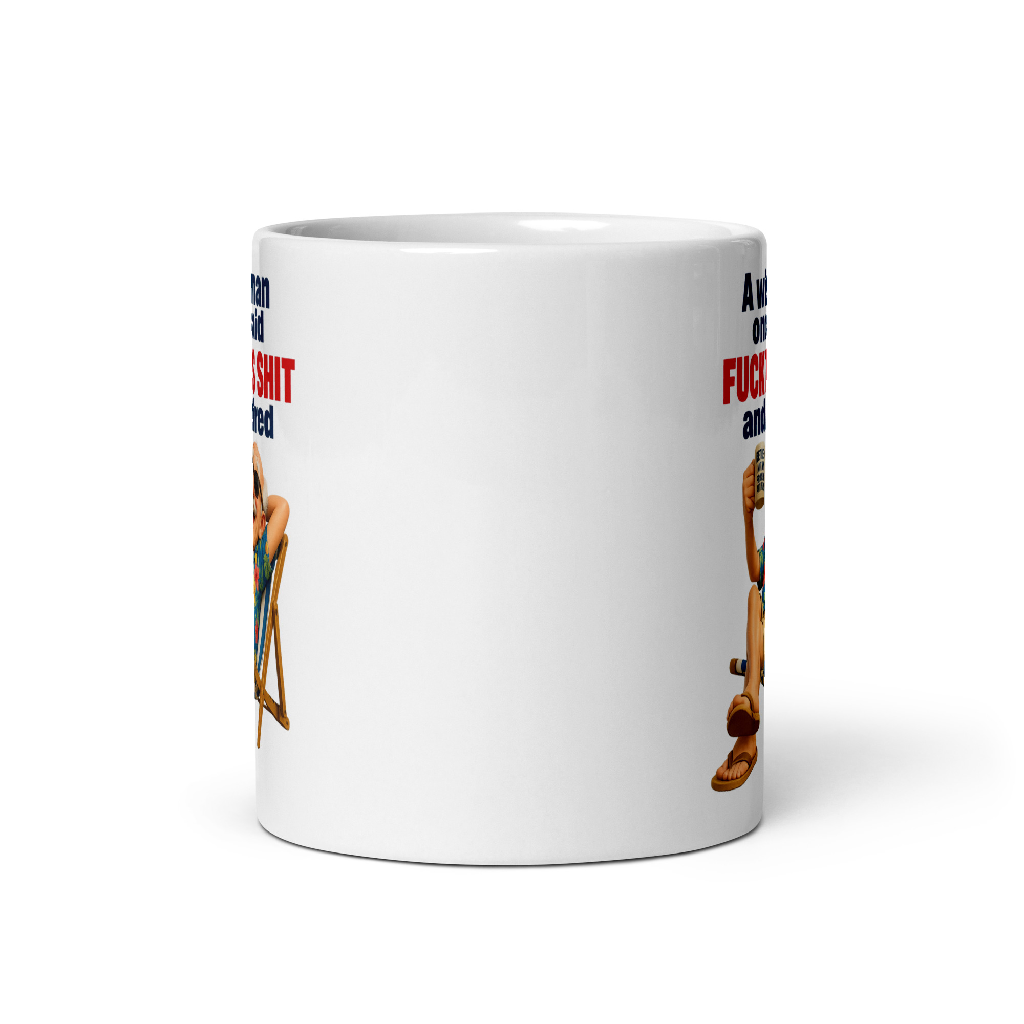 Funny Retirement Gift Mug Wise Man Said Fuck This Shit