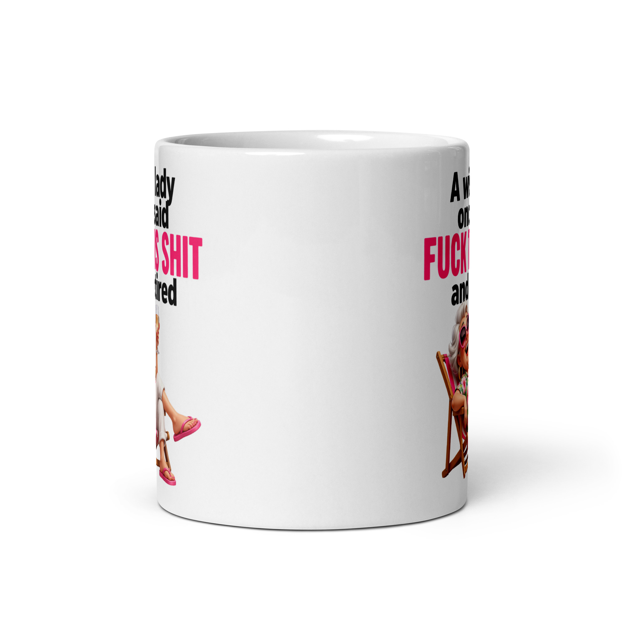 Funny Retirement Gift Mug Wise Lady Said Fuck This Shit