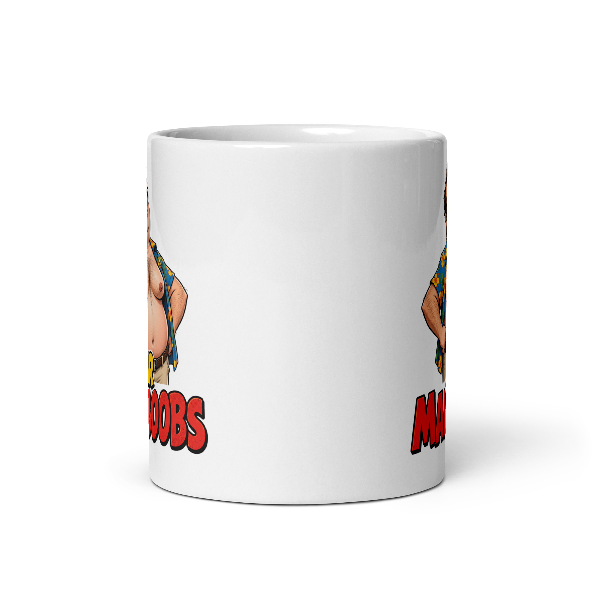 Mr Man Boobs Mug Gift For The Man With Moobs