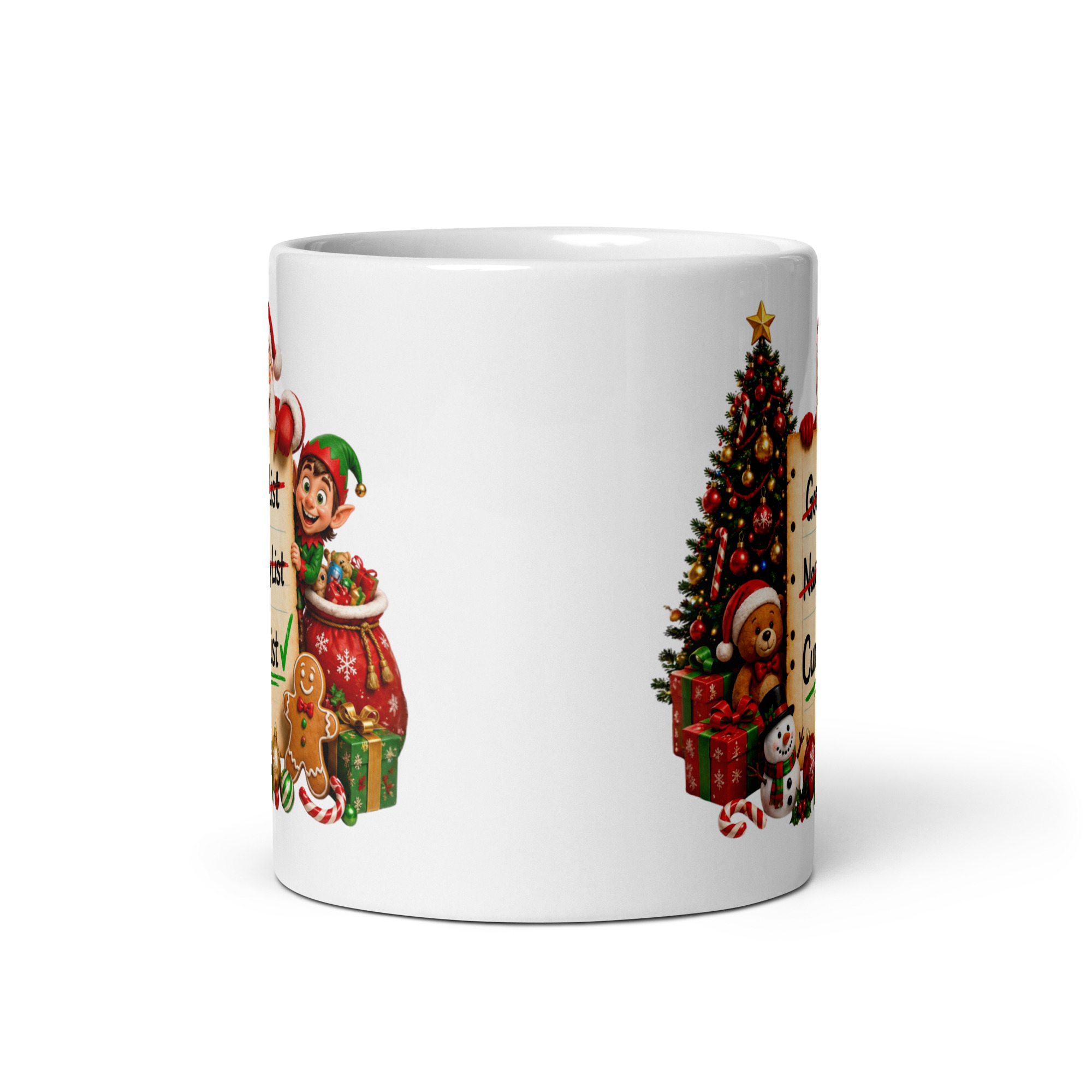 On Santa’s Cunt List Funny Rude Mug Secret Santa Gift