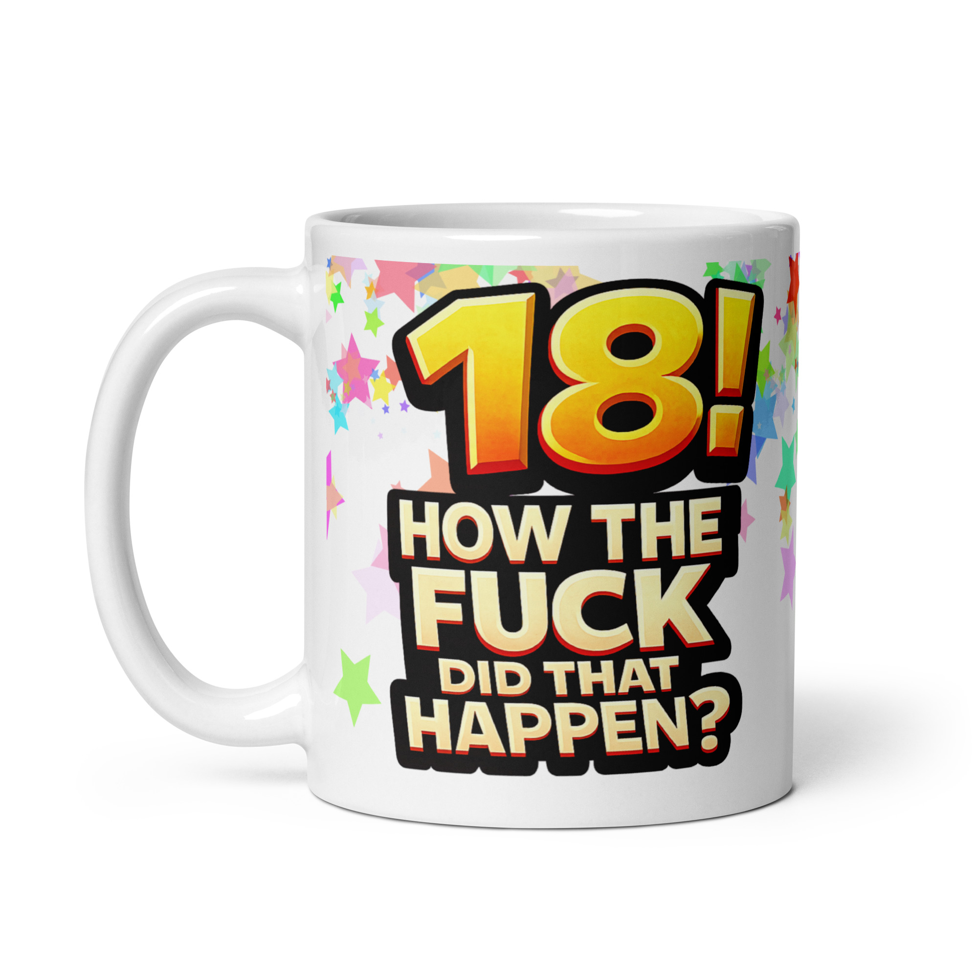 Rude 18th Birthday Mug How The Fuck Did That Happen