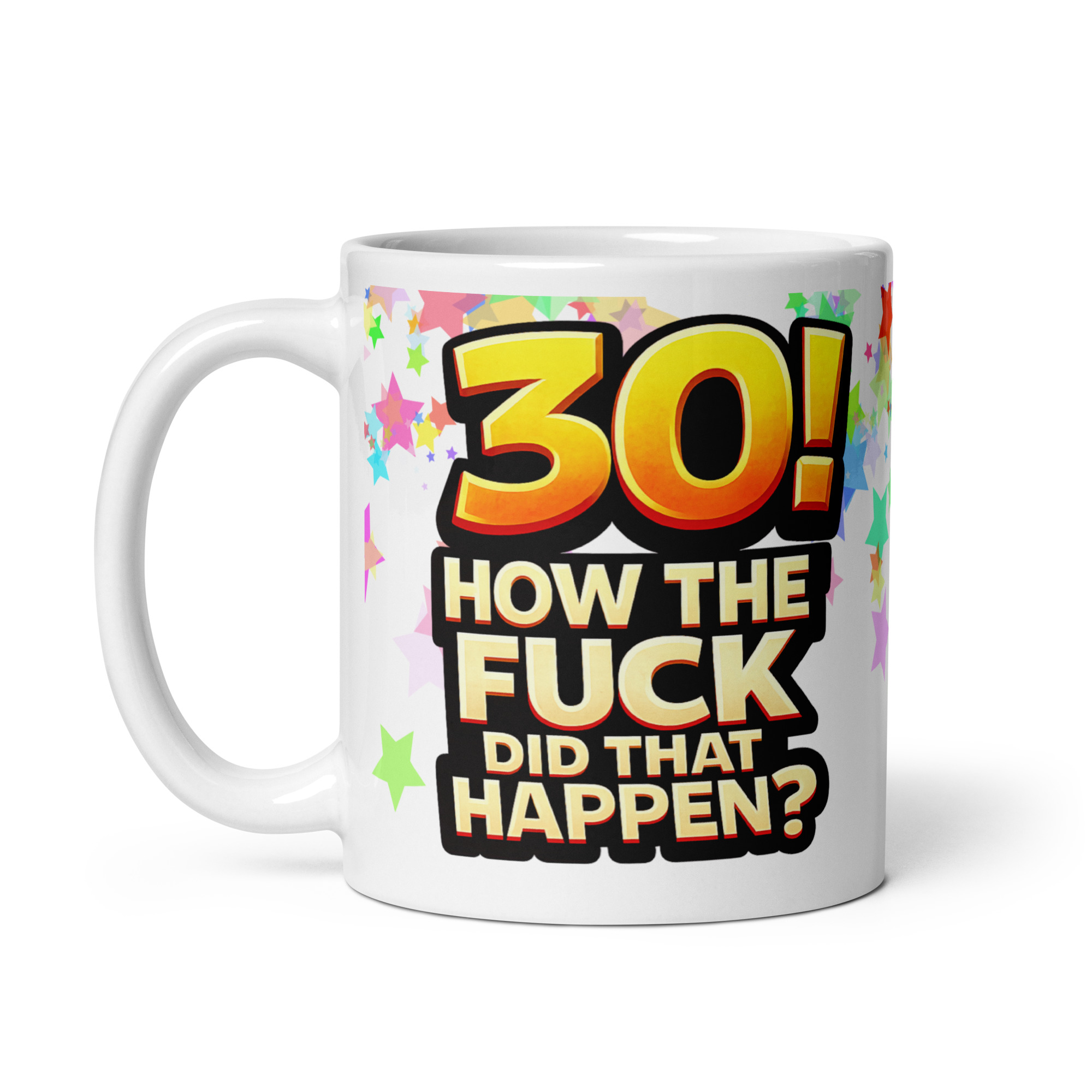 Rude 30th Birthday Mug How The Fuck Did That Happen