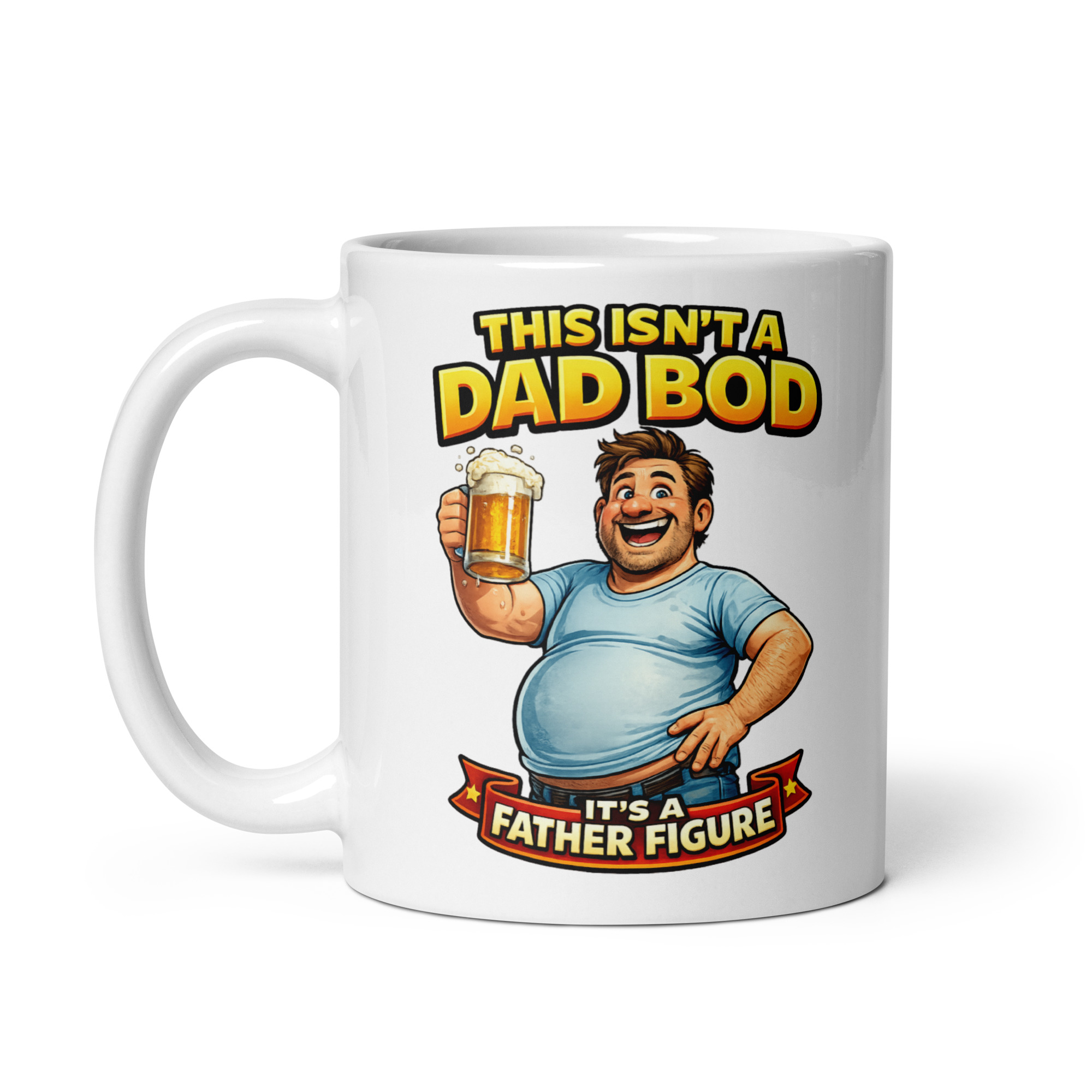 Funny Dad Bod Mugs For Dads With Dad Bods