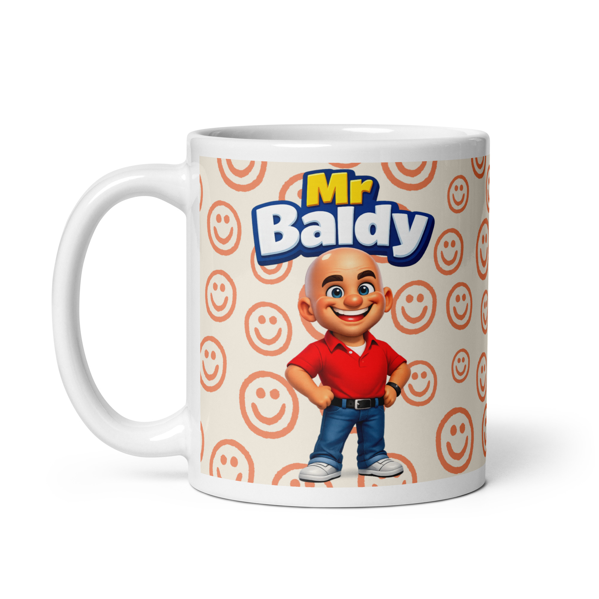Mr Baldy Mugs Funny Cheeky Gift Mug For Bald Men