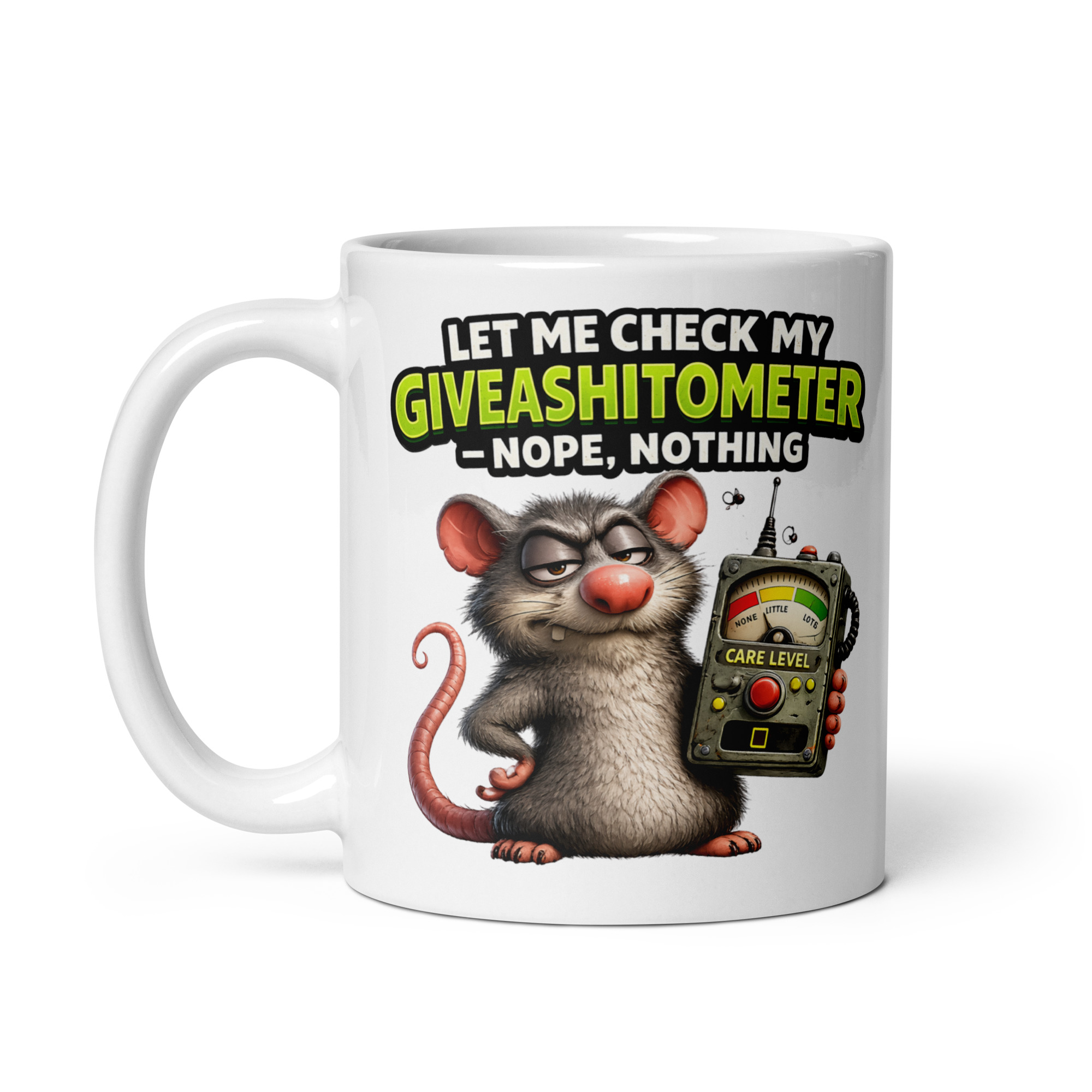 Funny Giveashitometer Mugs Novelty Rude Mugs