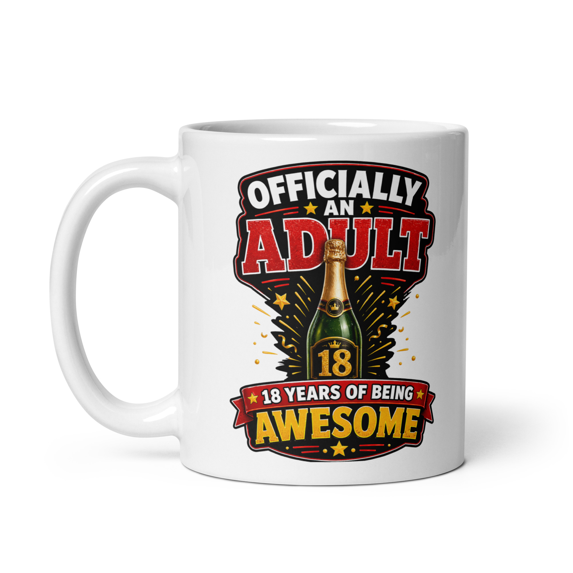 Officially An Adult 18th Birthday Mug Gift Mugs