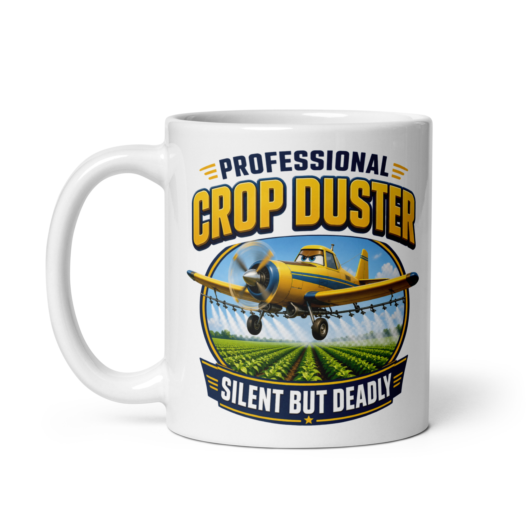 Fart Joke Mugs Professional Crop Duster Silent Deadly Farts
