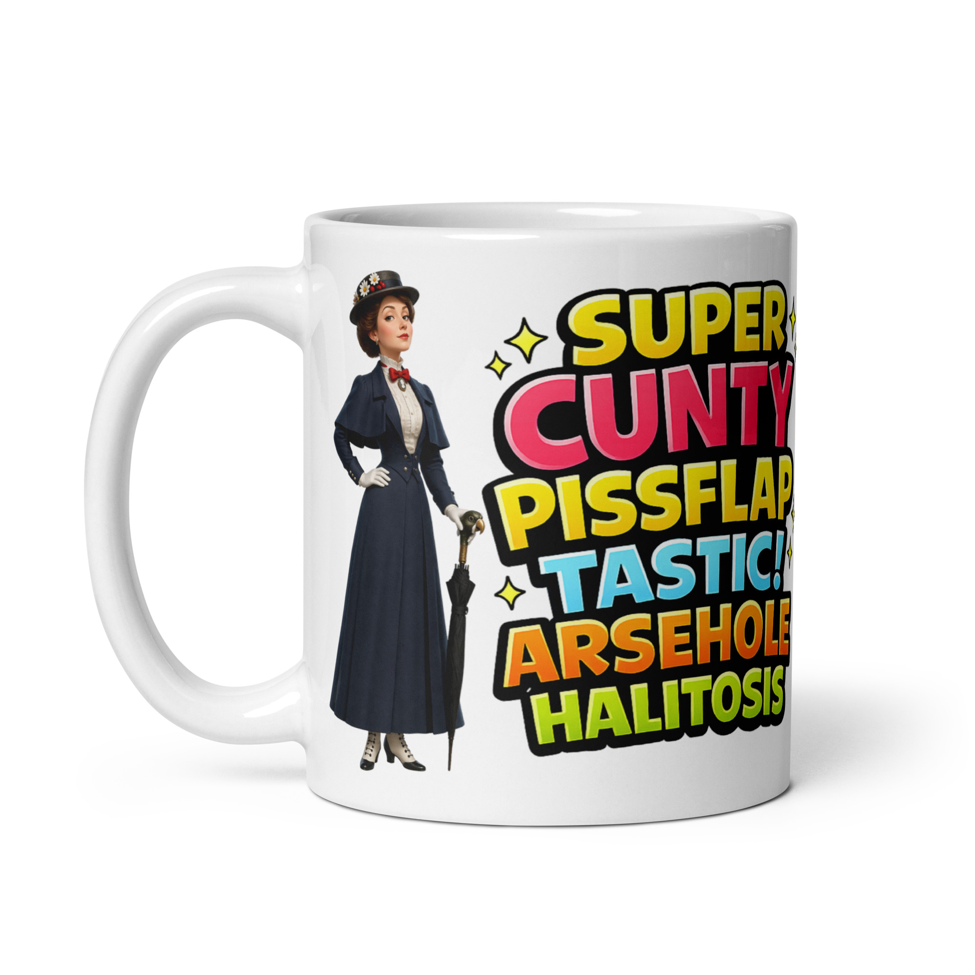 Funny Rude Sweary Poppins Mugs Cheeky Gift Mug