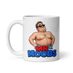 Mr Moobs Mug Funny Gift Mugs For Men With Man Boobs