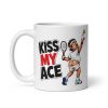 Kiss My Ace Funny Cheeky Tennis Mug Gift For Tennis Players