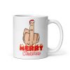 Merry Christmas Middle Finger Mug Secret Santa Gift