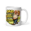Dad Bald Beer Farting Legend Funny Fathers Day Mug