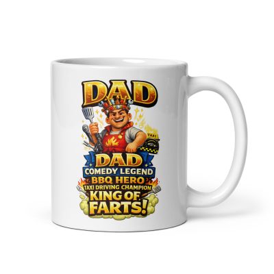 Dad Mug King of The Farts BBQ Legend Funny Fathers Day Mug