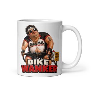 Bike Wanker Mugs Banter Gifts For Cyclist Mates